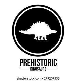 prehistoric design over white background, vector illustration