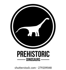 prehistoric design over white background, vector illustration