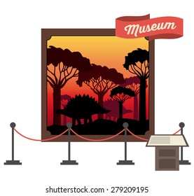 prehistoric design over white background, vector illustration