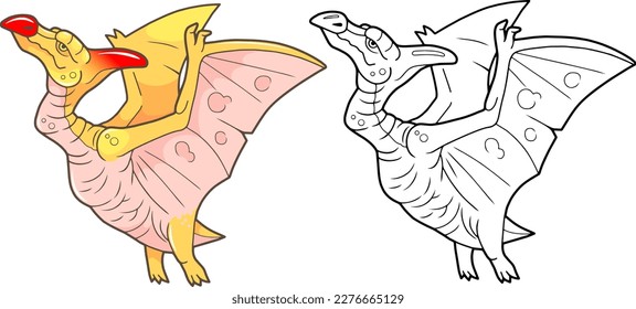 prähistorisches Dinosaurier-Pterodactylfarbbuch