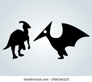 Prehistoric dinosaurs of enormous size, extinct