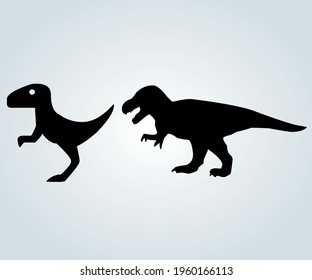 Prehistoric dinosaurs of enormous size, extinct