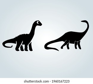Prehistoric dinosaurs of enormous size, extinct