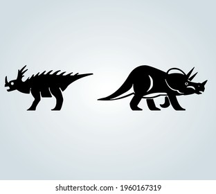 Prehistoric dinosaurs of enormous size, extinct