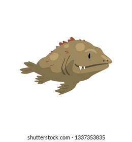 Prehistoric Fish, Biology Evolution Stage, Evolutionary Gradual Development Vector Illustration