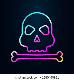 Prehistoric human skull nolan icon. Simple thin line, outline vector of prehistoric icons for ui and ux, website or mobile application