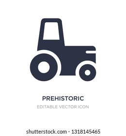 prehistoric icon on white background. Simple element illustration from Transportation concept. prehistoric icon symbol design.