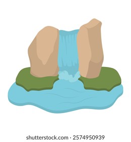 Prehistoric Landscape Vector Illustration - 04