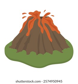 Prehistoric Landscape Vector Illustration - 10