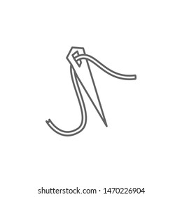 Prehistoric needle icon. Element of prehistoric line icon