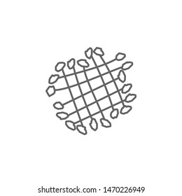 Prehistoric net icon. Element of prehistoric line icon