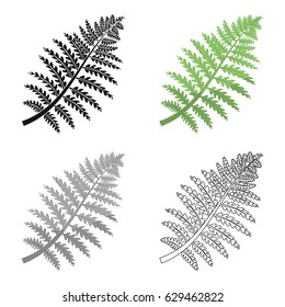 Prehistoric plant icon in cartoon style isolated on white background. Dinosaurs and prehistoric symbol stock vector illustration.