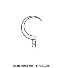 Prehistoric sickle icon. Element of prehistoric line icon
