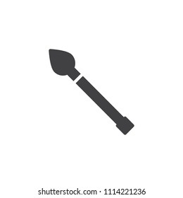Prehistoric spear vector icon. filled flat sign for mobile concept and web design. Hunting equipment simple solid icon. Symbol, logo illustration. Pixel perfect vector graphics