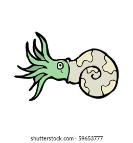 prehistoric squid cartoon