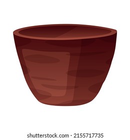 Prehistoric stone age caveman composition with isolated image of ancient dish vector illustration