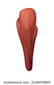 Prehistoric stone age composition with isolated image of ancient labor tool vector illustration