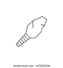 Prehistoric stone weapon icon. Element of prehistoric line icon