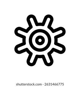 Prehistoric symbol. Editable stroke vector icon.