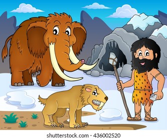 Prehistoric theme image 2 - eps10 vector illustration.