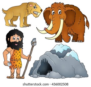 Prehistoric theme set 2 - eps10 vector illustration.