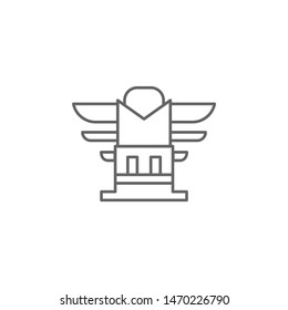 Prehistoric totem icon. Element of prehistoric line icon
