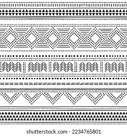 Prehistoric vase inspired vector seamless geometric pattern pattern, old Bell Beaker culture pottery folk art from Great Britain, Ireland, Andorra, Portugal, Spain and Gibraltar. 
Textile or fabric 