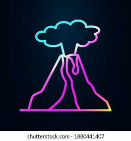 Prehistoric volcano nolan icon. Simple thin line, outline vector of prehistoric icons for ui and ux, website or mobile application