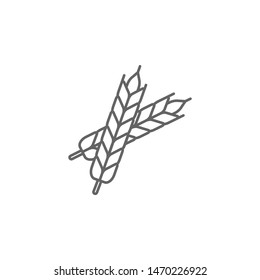 Prehistoric wheat icon. Element of prehistoric line icon