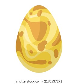 prehistoric yellow egg painted icon