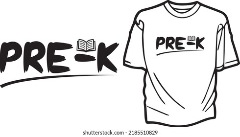Pre-k back to School T shirt Design