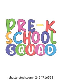 Pre-k school squad school kid, teacher life school kid kindergarten