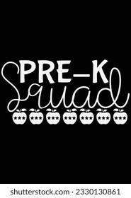Archivo de corte pre-K Squad eps para máquina de corte