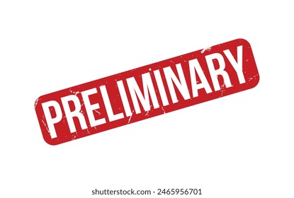 Preliminary rubber grunge stamp seal vector