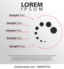 preloader icon. infographics template