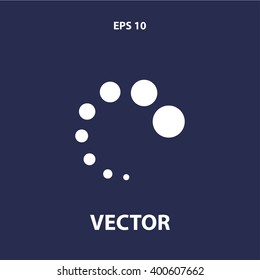 preloader icon. vector eps10 icon
