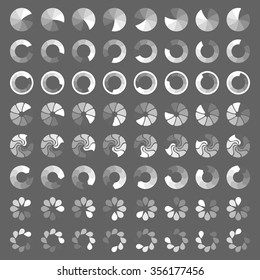 Preloaders and progress bar vector set