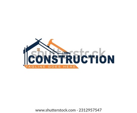 Premade Construction Real Estate Design, Real Estate Branding, Realtor , Broker , House , Real Estate Premade Logo