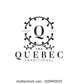 Premade Floral Logo, Vector Art