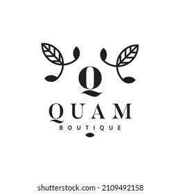Premade Floral Logo, Vector Art