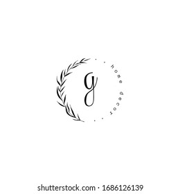 Premade Hand Drawn Logo with Wild Flower and Leaves. aLogo for spa and beauty salon, boutique, organic shop, wedding, floral designer, interior, photography, cosmetic. Floral element