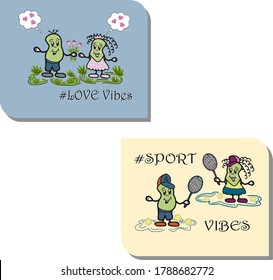Pre-made templates for interior pictures for children’s rooms, apparel, postcards, vector illustration, layered. You can create your own posters and postcards using these characters and changing poses
