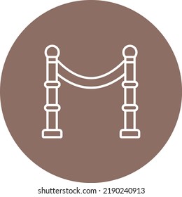 Imagen vectorial de icono de círculo de línea de borde de borde de borde de borde. También se puede usar para aplicaciones web, aplicaciones móviles y medios impresos.
