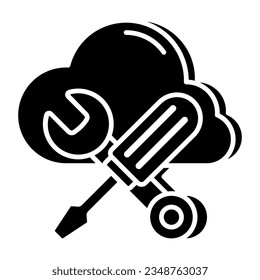 Premier download icon of cloud repair