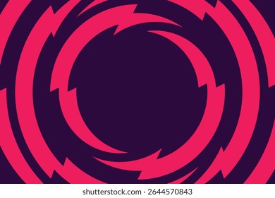 Premier league english football league vector rectangular dark purple background with pink circular zigzag lines.