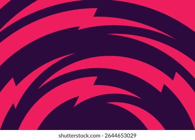 Premier league english football league vector rectangular dark purple background with semicircle pink zigzag lines.