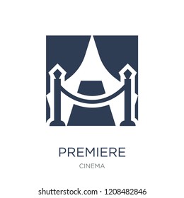 Premiere icon. Trendy flat vector Premiere icon on white background from Cinema collection, vector illustration can be use for web and mobile, eps10