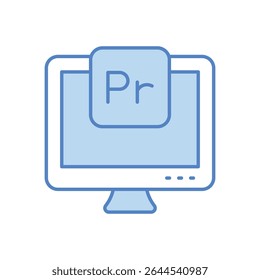 Premiere Icon vector stock illustration