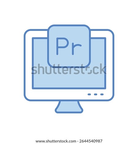 Premiere Icon vector stock illustration