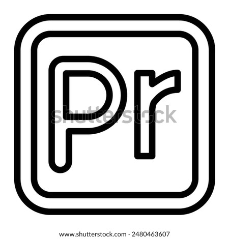 Premiere Vector Line Icon Design